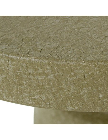 Table d’appoint ronde métal vert mat 40x53 cm Hyreni  - 5