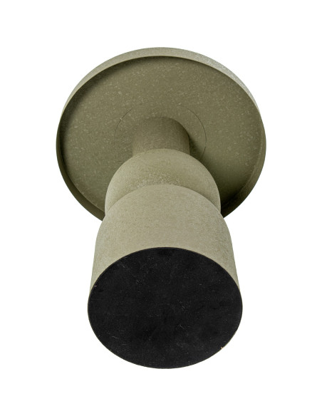 Table d’appoint ronde métal vert mat 40x53 cm Hyreni  - 6