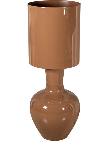 Lampadaire métal marron brillant Ø43x120 cm Tovely  - 1