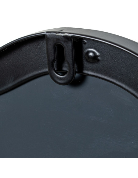 Miroir rond ondulé métal noir Ø70x1,5 cm Azyune  - 5