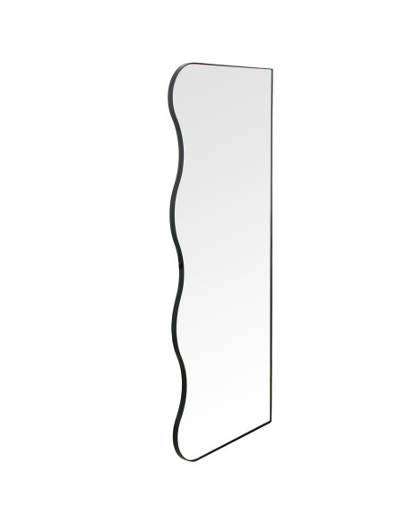 Miroir mural organique métal noir 40x95 cm Eryysa  - 2