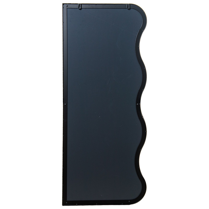 Miroir mural organique métal noir 40x95 cm Eryysa  - 5