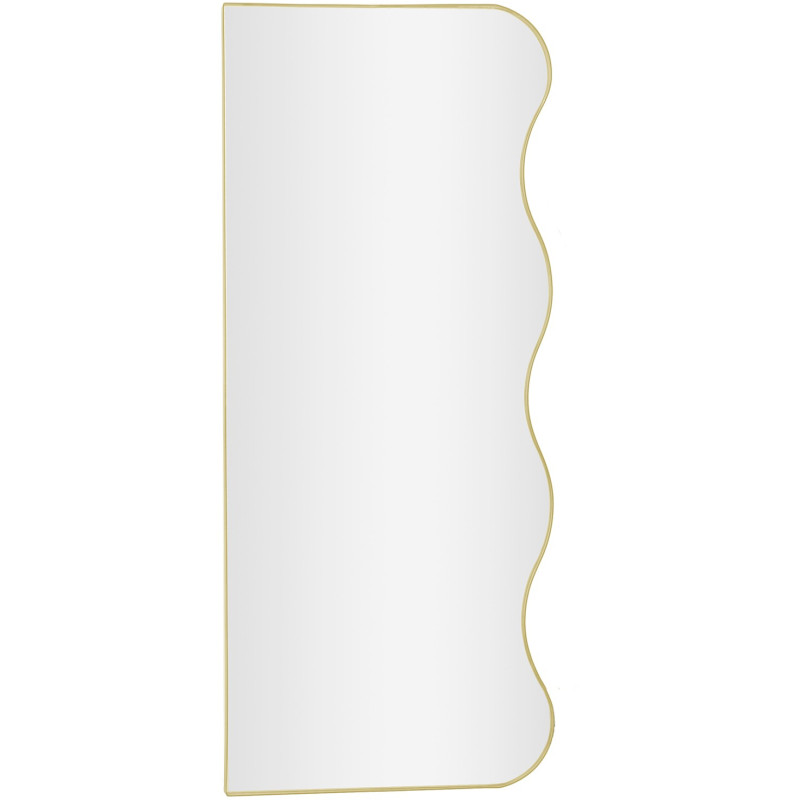 Miroir mural organique métal doré 40x95 cm Eryysa  - 1