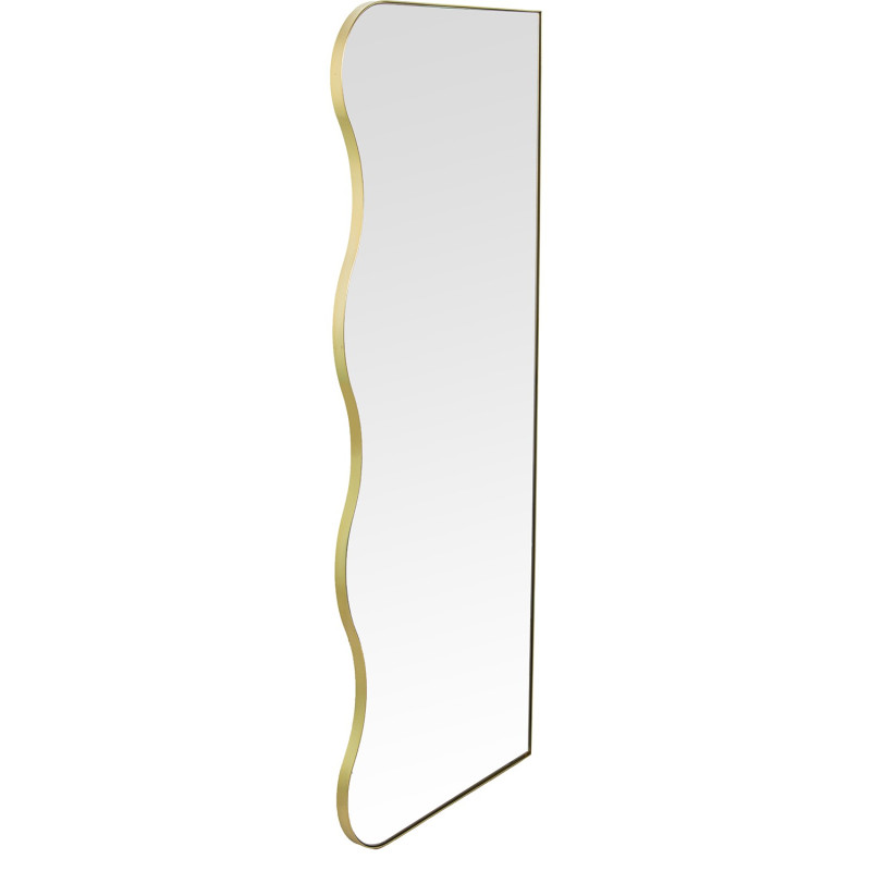 Miroir mural organique métal doré 40x95 cm Eryysa  - 3