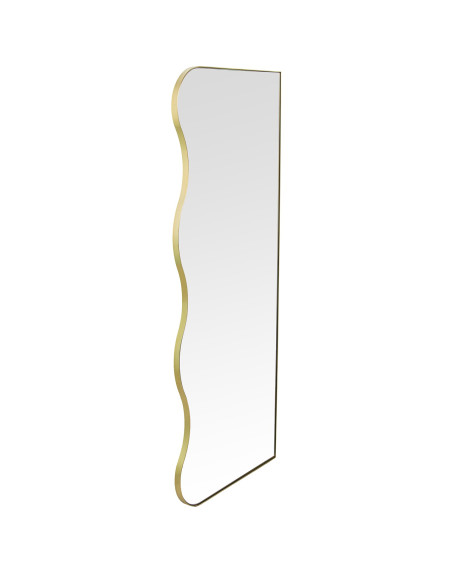 Miroir mural organique métal doré 40x95 cm Eryysa  - 3