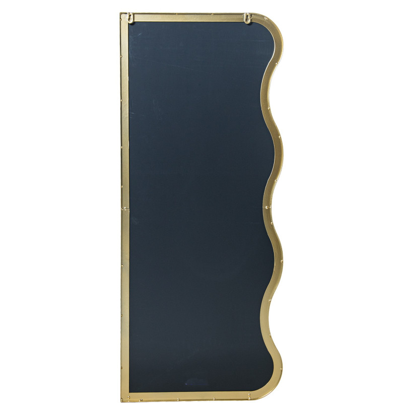 Miroir mural organique métal doré 40x95 cm Eryysa  - 6