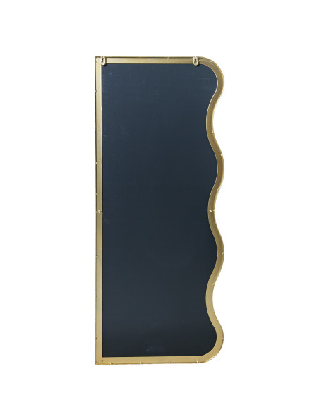 Miroir mural organique métal doré 40x95 cm Eryysa  - 6