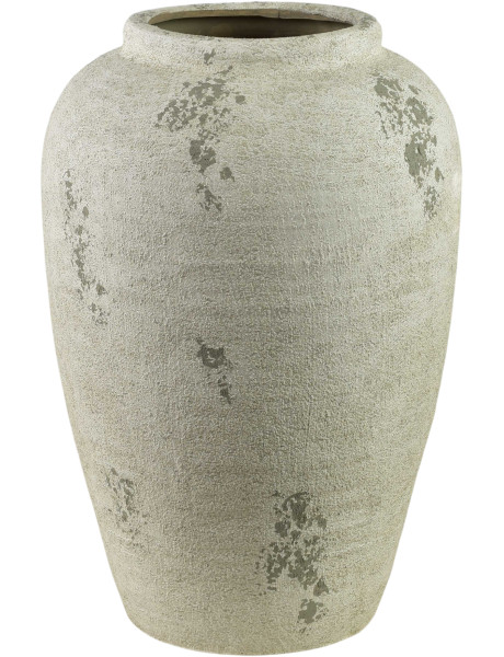 Vase jarre céramique beige mat 30x30x45 cm Aevila  - 1