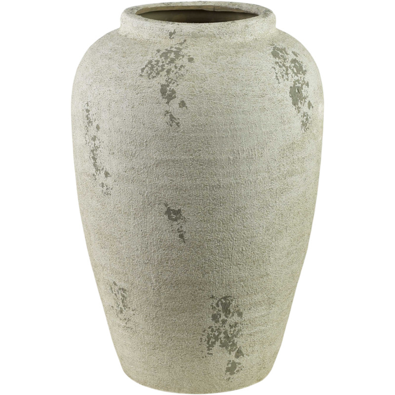 Vase jarre céramique beige mat 30x30x45 cm Aevila  - 1