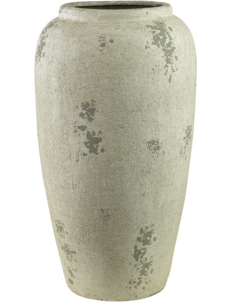 Grand vase céramique beige mat 31,5x31,5x57 cm Aevila  - 1