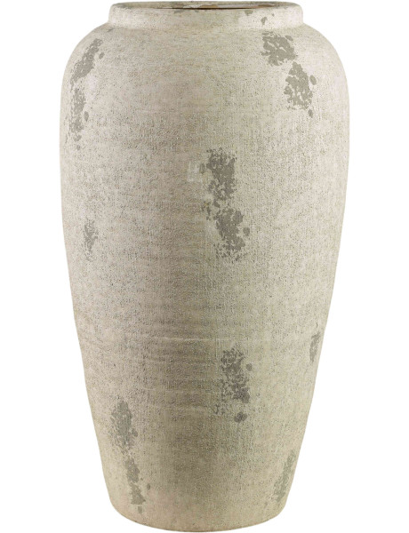 Grand vase céramique beige mat 35x35x62 cm Aevila  - 1