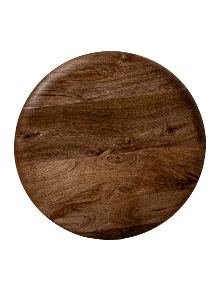 Table d’appoint ronde bois et céramique 40x40x38 cm Nevune  - 4