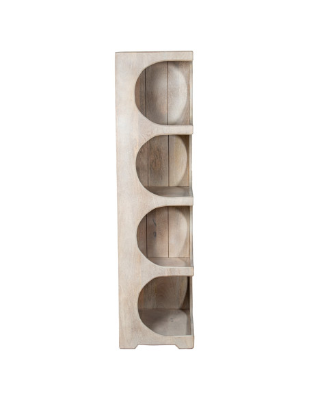 Étagère bibliothèque bois de manguier clair 91x38x149 cm Syvuna  - 6