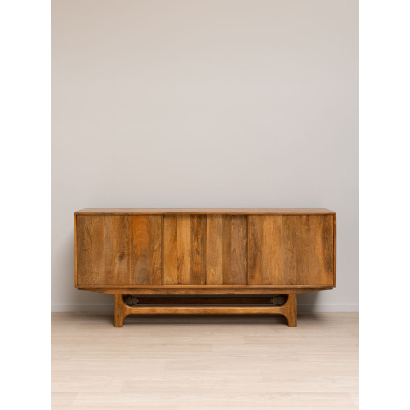 Buffet enfilade manguier portes coulissantes 180x44,5x80 cm Swann  - 2