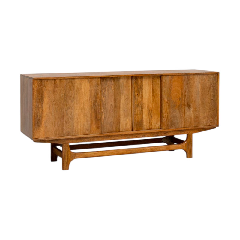 Buffet enfilade manguier portes coulissantes 180x44,5x80 cm Swann  - 1