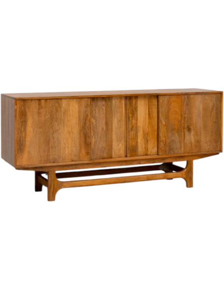 Buffet enfilade manguier portes coulissantes 180x44,5x80 cm Swann  - 1