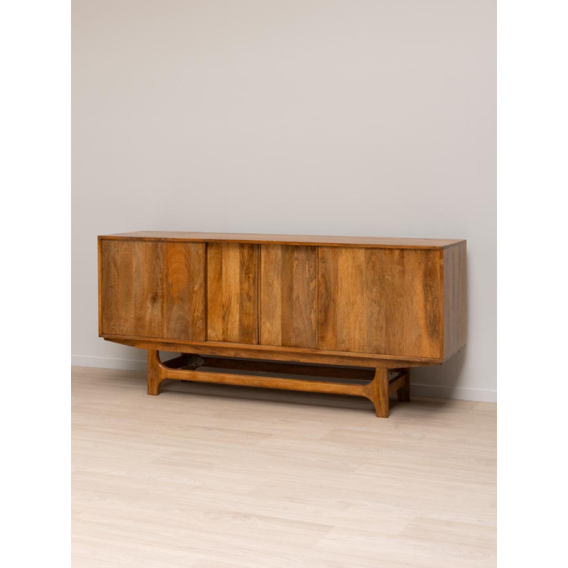 Buffet enfilade manguier portes coulissantes 180x44,5x80 cm Swann  - 3