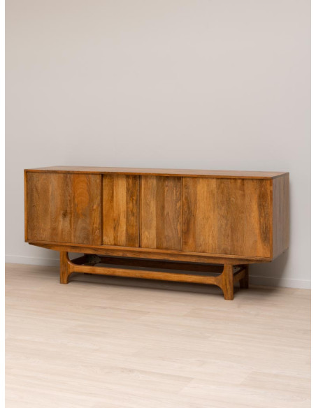 Buffet enfilade manguier portes coulissantes 180x44,5x80 cm Swann  - 3