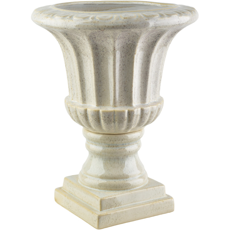 Vase Médicis céramique beige 29x29x35 cm Dovavi  - 1