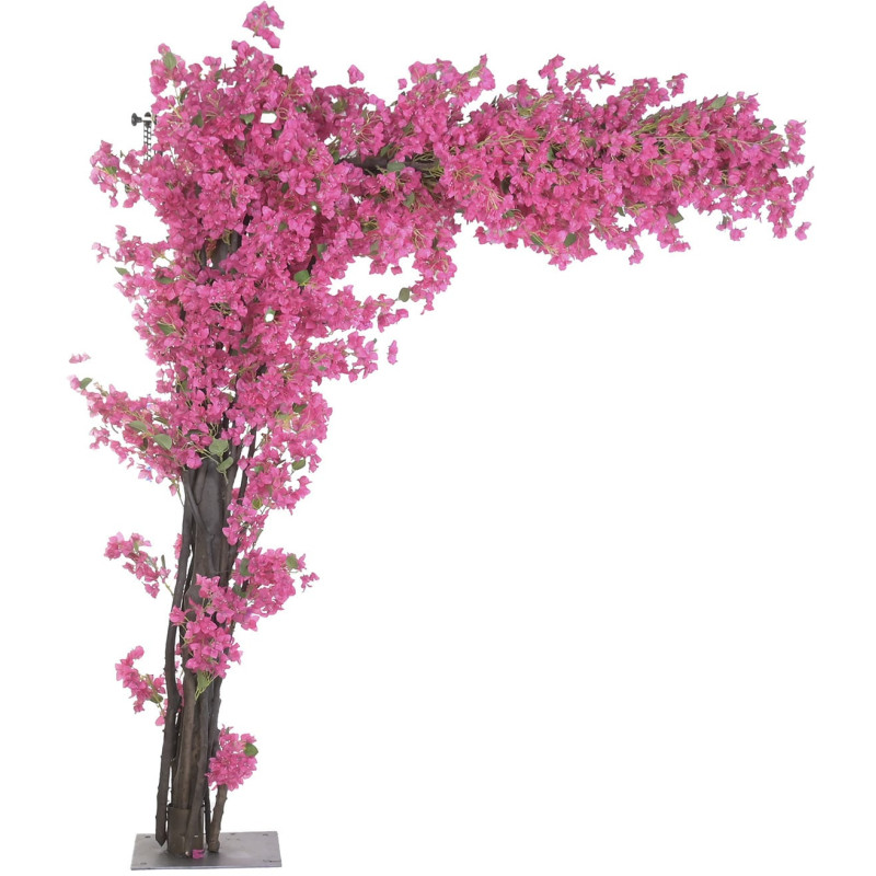Bougainvillier artificiel fuchsia en polyester 180x50x250 cm Syvota Item International - 1