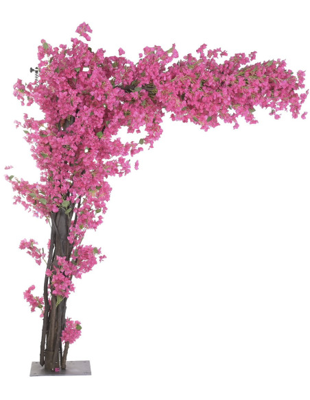 Bougainvillier artificiel fuchsia en polyester 180x50x250 cm Syvota Item International - 1