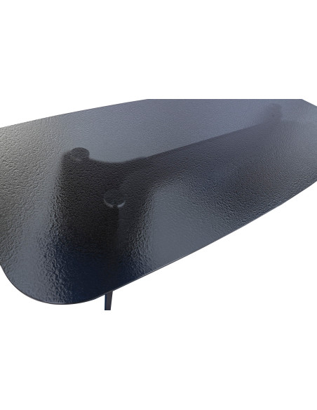 Table à manger rectangulaire verre trempé noir 240 cm Noavressa Item International - 6