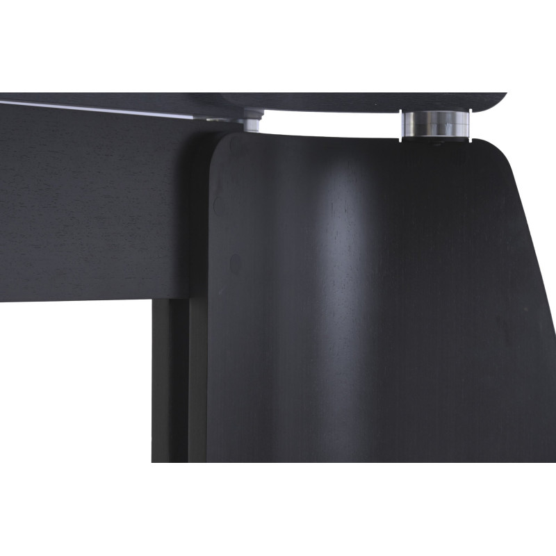 Table à manger rectangulaire verre trempé noir 240 cm Noavressa Item International - 9