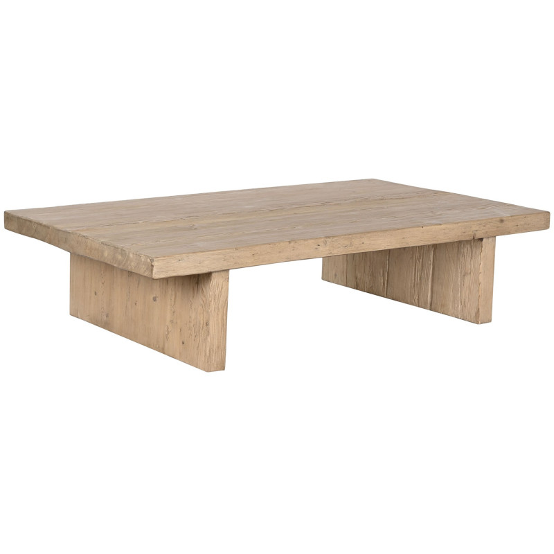 Grande table basse rectangulaire orme massif 170x100 cm Veyloma Item Home - 1