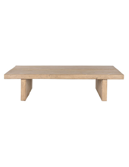 Grande table basse rectangulaire orme massif 170x100 cm Veyloma Item Home - 2