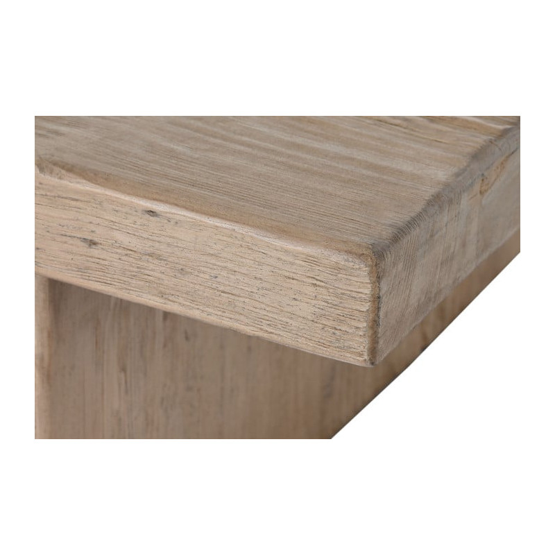 Grande table basse rectangulaire orme massif 170x100 cm Veyloma Item Home - 4