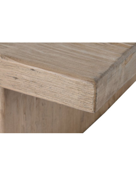 Grande table basse rectangulaire orme massif 170x100 cm Veyloma Item Home - 4