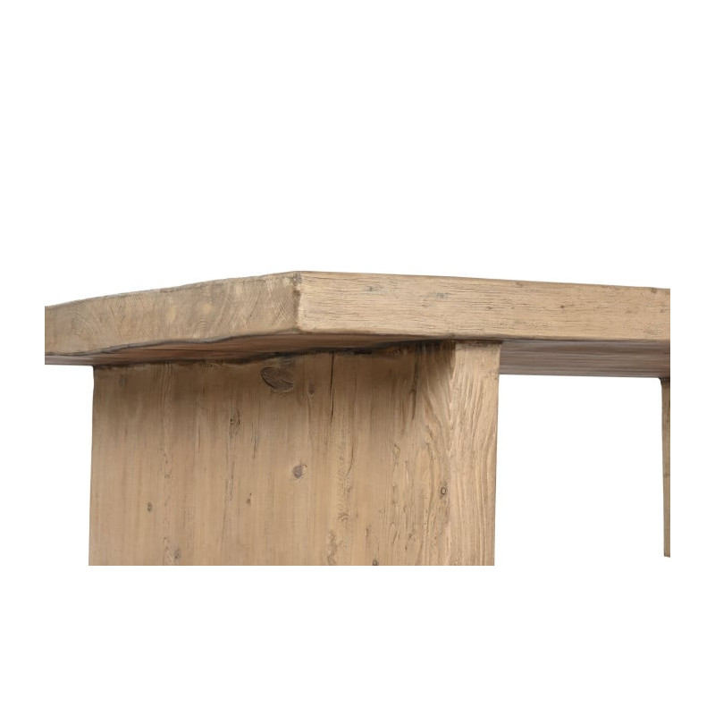 Grande table basse rectangulaire orme massif 170x100 cm Veyloma Item Home - 6