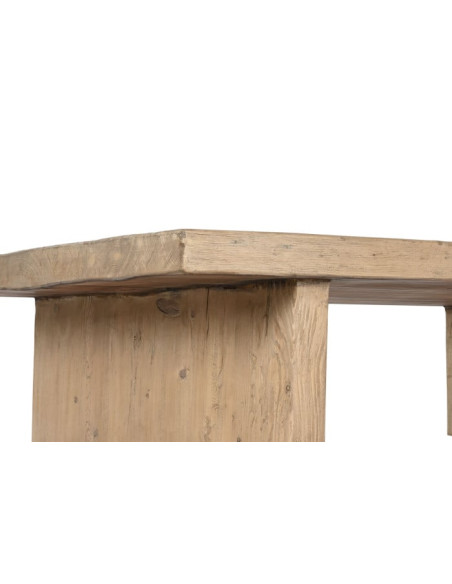 Grande table basse rectangulaire orme massif 170x100 cm Veyloma Item Home - 6