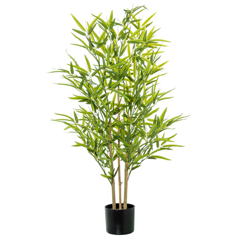 Bambou artificiel en pot 120 cm 5 troncs Byreya  - 1