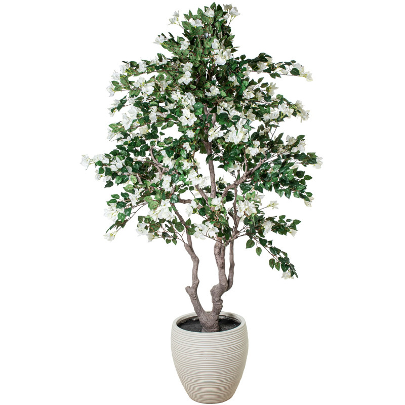 Bougainvillier artificiel blanc en pot 220 cm Lyeysa  - 1