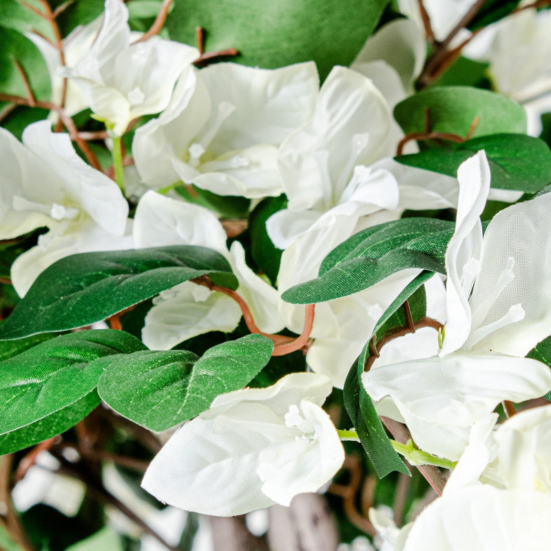 Bougainvillier artificiel blanc en pot 220 cm Lyeysa  - 3
