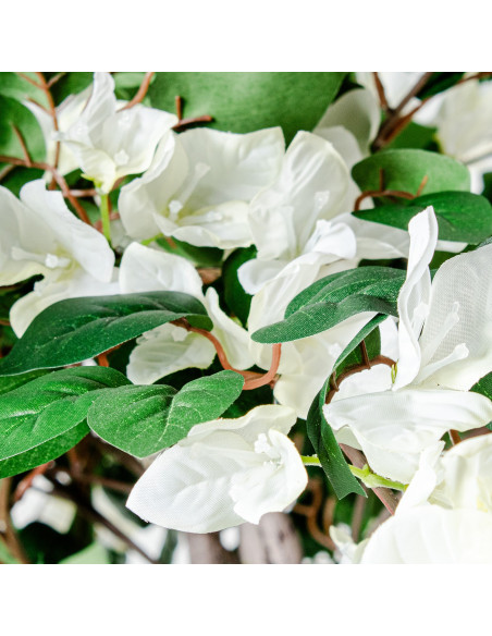 Bougainvillier artificiel blanc en pot 220 cm Lyeysa  - 3