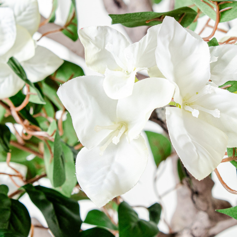 Bougainvillier artificiel blanc en pot 220 cm Lyeysa  - 4