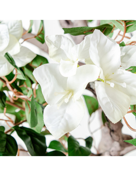 Bougainvillier artificiel blanc en pot 220 cm Lyeysa  - 4