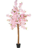 Cerisier artificiel rose en pot 160 cm Xivura