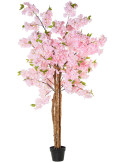 Cerisier artificiel rose en pot 180 cm Xivura