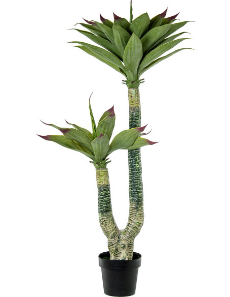 Agave artificiel vert polyéthylène PVC 135 cm Mivila  - 1
