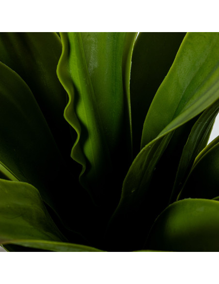 Agave artificiel en pot noir 70 cm Mivila  - 3