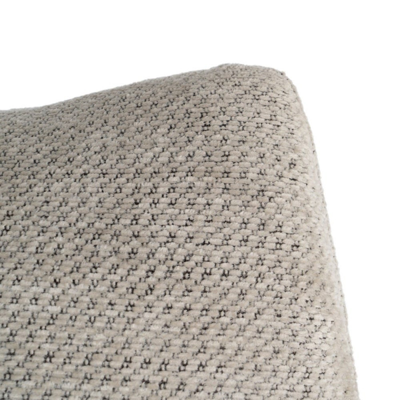 Fauteuil crème chiné sans accoudoirs pieds métal 61x77x82 cm Ambrio Ixia - 3