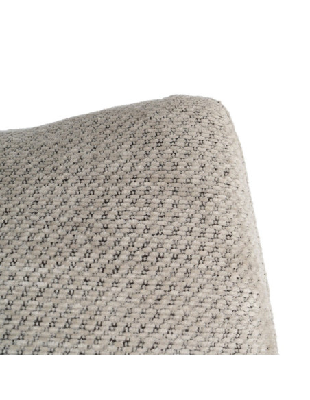 Fauteuil crème chiné sans accoudoirs pieds métal 61x77x82 cm Ambrio Ixia - 3