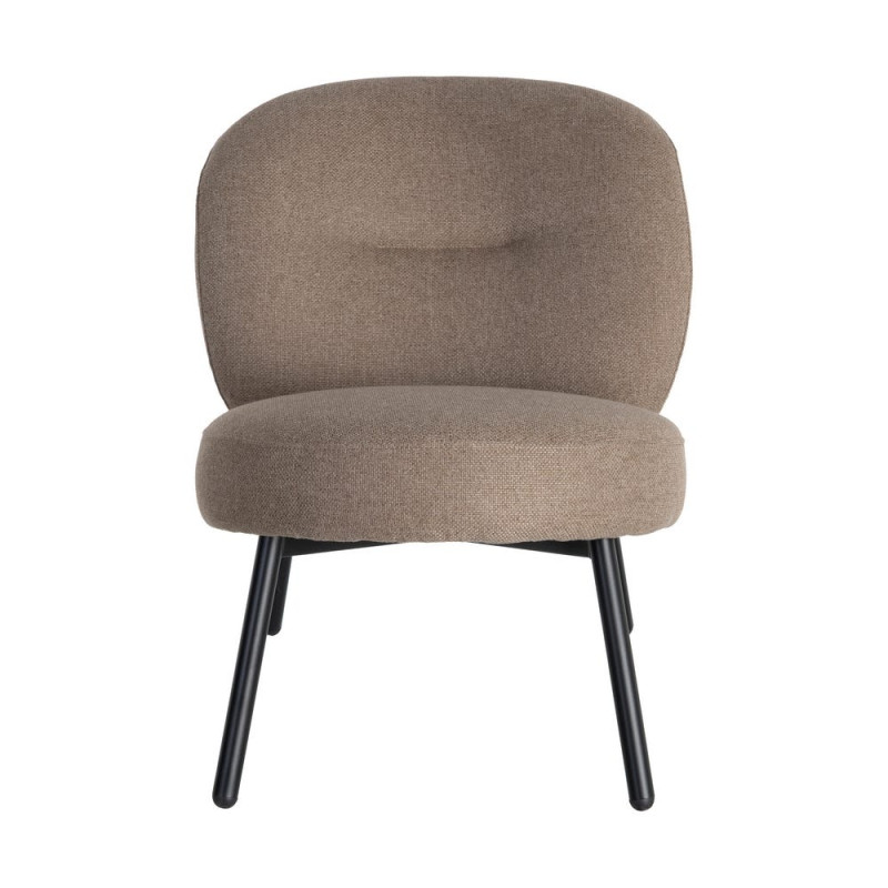Fauteuil kaki grège tissu pieds métal 59x78x73 cm Galeno Ixia - 7