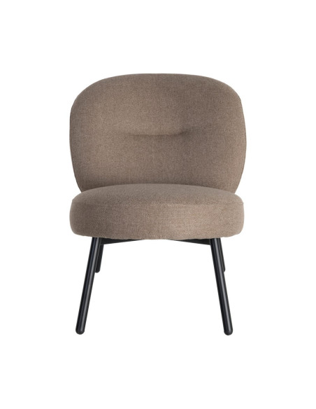 Fauteuil kaki grège tissu pieds métal 59x78x73 cm Galeno Ixia - 7