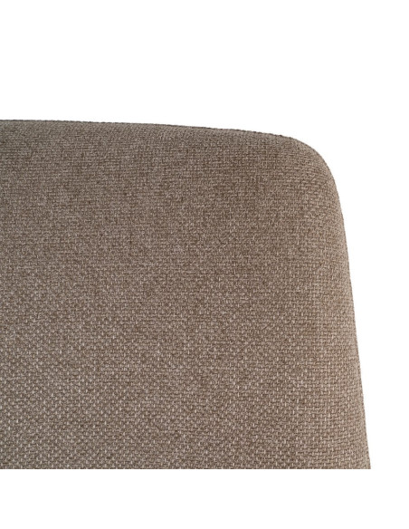 Fauteuil lounge kaki grège tissu métal noir 62x70,5x76 cm Fayro Ixia - 4