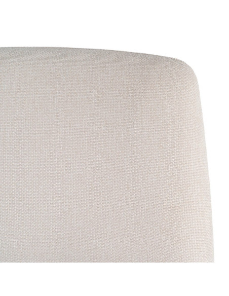 Fauteuil lounge crème tissu métal noir 62x70,5x76 cm Fayro Ixia - 4