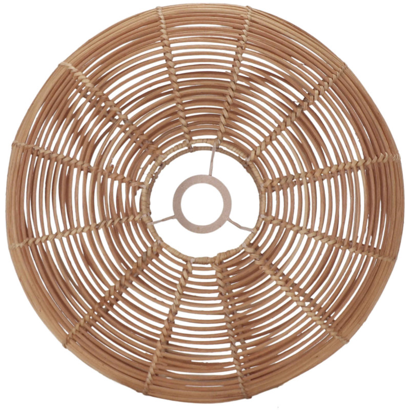 Abat-jour applique murale rotin naturel 40x40x15 cm Zorela  - 1